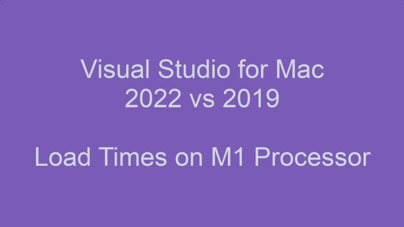 Visual Studio for Mac のビデオのスクリーンショット