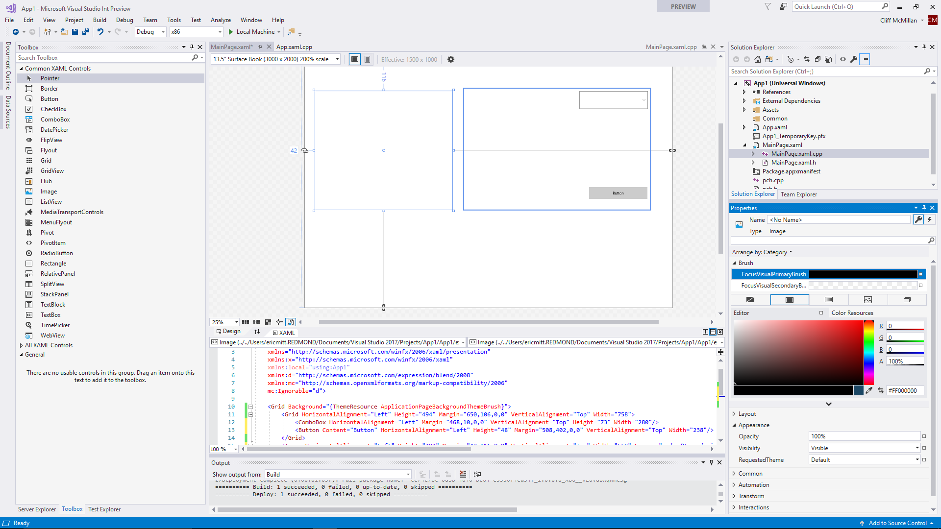 Microsoft Visual C++ 도구 세트용 스크린샷